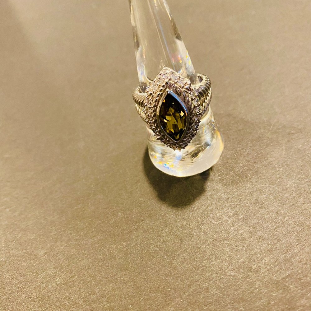 Judith Ripka Sterling Silver Marquise Ring